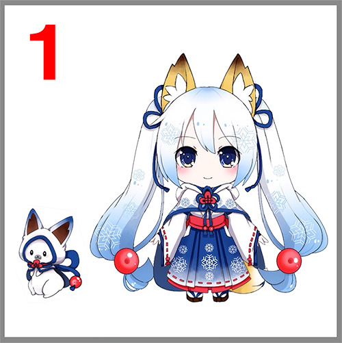Snow Miku Rabbit Yukine 18 Outfit Design Poll